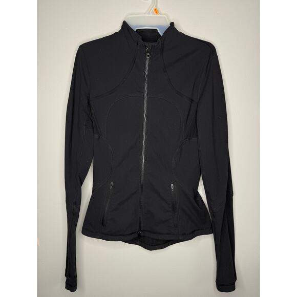 Lululemon BBL Full Zip Womens Athletic Jacket Size 6 In Color Black - Picture 1 of 6